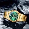 CHENXI Original Luxus Uhren Für Mann Multifunktionale Chronograph Datum Quarz herren Uhr Business Edelstahl Gold Uhr 4
