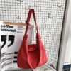 Damen-Umhängetasche, große Canvas-Umhängetaschen für Frauen, 2023, Baumwolltuch, modisch, koreanische Studentinnen, Schultasche, Handtaschen 6