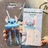 Cartoon Erdbeere Bär Judy Stich Stroh Glas 2025 Neue 480 ml Stroh Glas Büro Campus Mode Kawaii Glas Tasse Geschenk 6