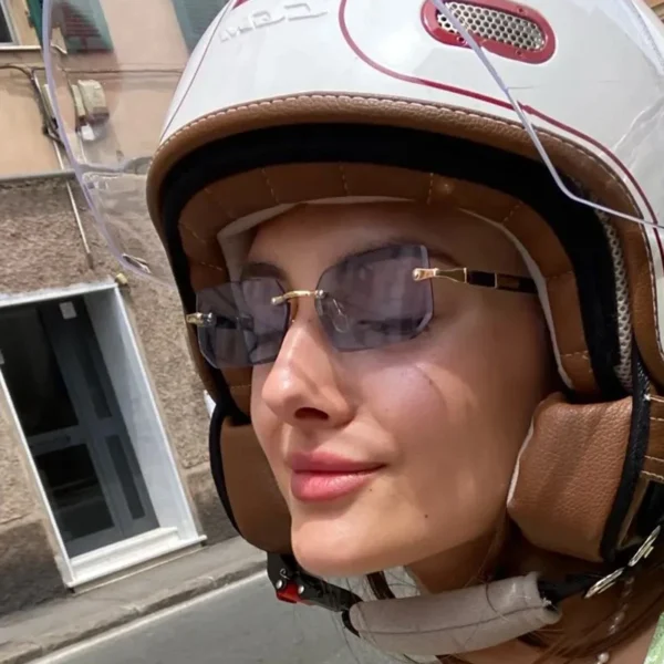 Mode Randlose Sonnenbrille Männer Frauen Populare Rahmenlose Sonnenbrille Männlich Weiblich Klassische Kleine Quadratische Sommer Reisen Shades 2