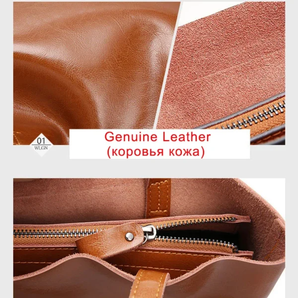Kuh Leder Tasche Damen Echtes Leder Handtaschen Große Frauen Tasche Große Vintage Weibliche 2023 Büro Hand Schulter Taschen Für Frauen Tote 4