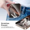 Displayschutzfolie für iPhone 16e 16 Pro Max Plus, gehärtetes Glas, HD-Kristall, Glimmer, 9H, kratzfest, hochwertiges Aluminium 3