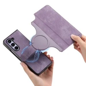 2 in 1 abnehmbare Karte Solt Brieftasche für Magsafe magnetische Handy hülle für Samsung Galaxy Z Fold 6 5 Fold6 Fold5 5g Pu Lederbezug