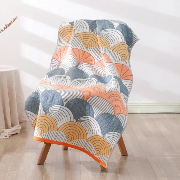 Badetuch-Set aus Baumwollgaze für Damen, Badezimmer, hochwertig, 70 x 140, 35 x 75 cm 3