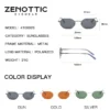 Zenottic retro kleine polygon polarisierte sonnenbrille frauen metall uv400 sonnenbrille männer blend freie uv400 brille treiben brillen 5