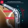 Xundd Handyhülle für POCO F7 Pro F7 Ultra Airbag, stoßfeste Schale, TPU + PC-Rückseite, gestreift, transparente Abdeckung, Anti-Fingerabdruck 2