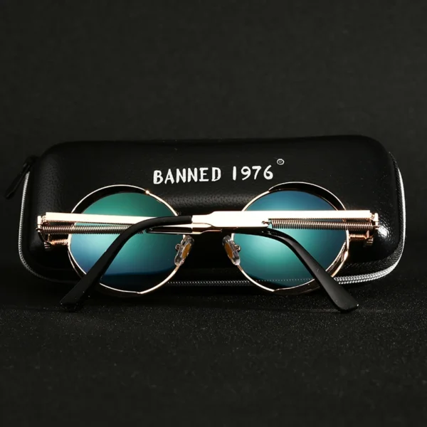 2020 Retro Runde Metall HD Polarisierte Punk Steampunk Sonnenbrille Für Frauen Männer, Vintage Sonnenbrille Oculos De Sol Meminino Masculino 3