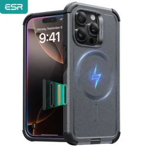 ESR für 16 Pro Max Hülle mit Kameraste, militärischer Fallschutz, robuste magnetische Handyhülle für iPhone 16