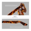 GCV Brand Fashion Avantgarde Acetate Appearance Patent Design GM Cat Eye-Sonnenbrille für Damen, polarisiertes Licht und UV-Schutz 4