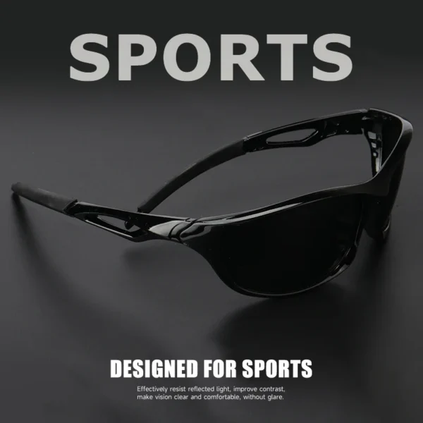 1 Stück/3 Stück polarisierte Retro-Herren-Sport-Sonnenbrille, langlebiger, durchscheinender farbiger Rahmen und TAC-Linse, zum Wandern, Angeln, Rennen 5