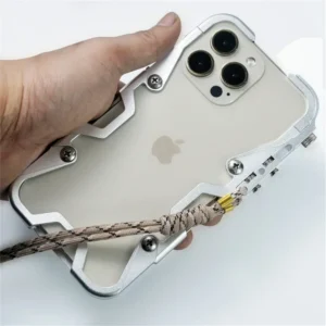 Stoßfest Metall Bumper Fall Für iPhone 12 13 14 15 16 Pro Max Fall Luxus Aluminium Rahmen Abdeckung Funda Für iPhone 16 15 Plus Fall