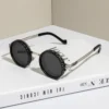 ND2-400 9-stufige einstellbare Dimmung polarisierte Sonnenbrille Männer Frauen Angeln Punk Runde Brille Fahren Brillen ND Filter 4
