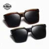 2025 neue Hohe Qualität Quadratische Holz Sonnenbrille Für Männer Polarisierte UV400 Mode Sonnenbrille Spiegel Sport sonnenbrille Fahren oculos 6