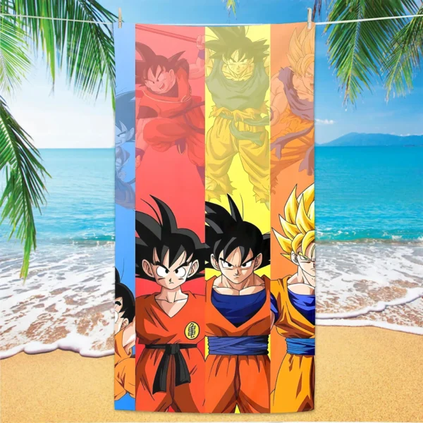Strandtuch D-Dragon Balls für Bad Körperpflege Große Handtücher Home Badezimmer Set Zubehör Sauna Spa Turban zum Haartrocknen 5