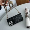 Crossbody verstellbare Lanyard-Handyhülle für iPhone 16 15 14 Plus 13 12 11 Pro Max, Brieftasche, Kartenhalter, Leder, inklusive Abdeckung 4