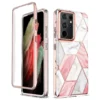 Luxuriöses, plattiertes Silikon für Samsung Galaxy S24 S23 S22 S21 Ultra Note 20 S10E Hülle, weiche Marmor-geometrische Handyhüllen