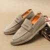 Slip-on Loafer für Männer Weiche Fahren Mokassins Hohe Qualität Wohnungen Männliche Wanderschuhe Wildleder Casual Loafer Sommer männer Schuh 3