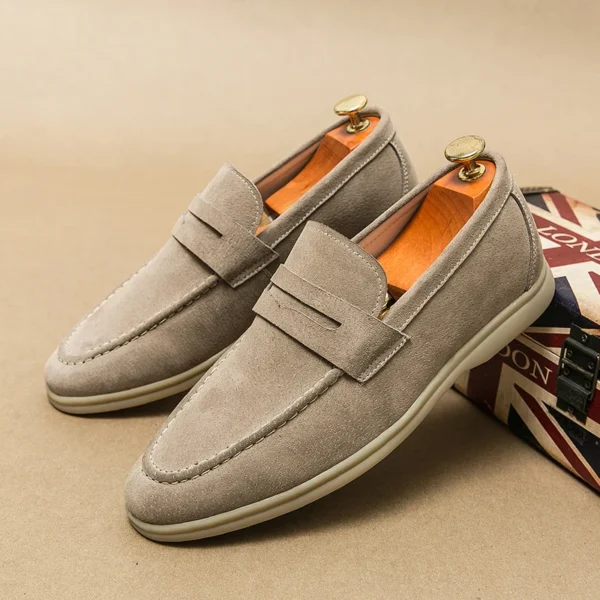 Slip-on Loafer für Männer Weiche Fahren Mokassins Hohe Qualität Wohnungen Männliche Wanderschuhe Wildleder Casual Loafer Sommer männer Schuh 3