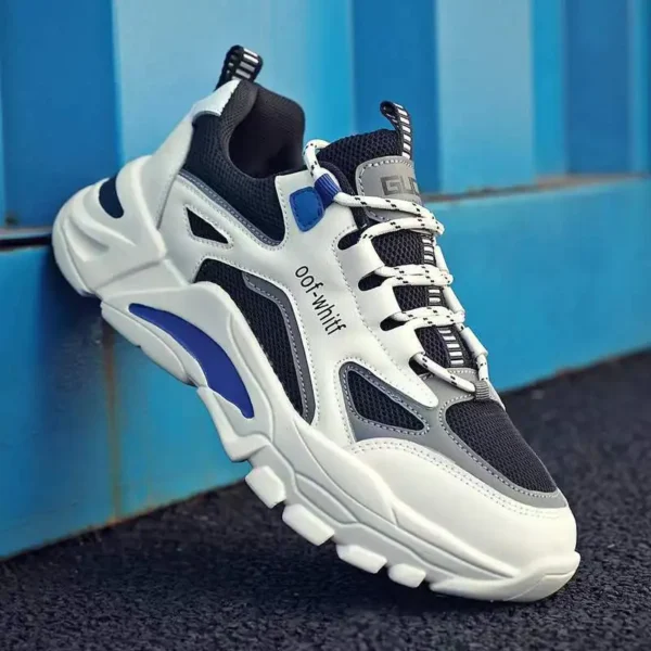 Herrenschuhe, Sneakers mit Schnürung, 2025, neuer Frühling, atmungsaktiv, lässige Sneakers, Freizeit, Sohlen, Komfort, rutschfeste Outdoor-Laufschuhe