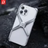 Luxuriöse randlose Aluminium-Handyhülle für iPhone 16 15 13 14 Pro Max, Metall X-Typ, abnehmbare Wärmeableitung, stoßfeste Abdeckung