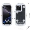 PULUZ 40 m Tauchen Fall Für iPhone 16 Pro Max 6,9'' Telefon Taste Foto Video Wasserdichte Gehäuse Abdeckung transparent Shell 2
