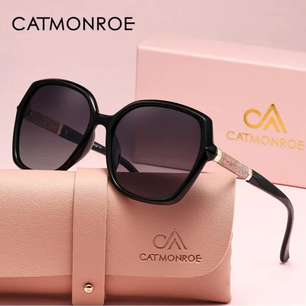 CATMONROE Luxus Polarisierte Frauen Sonnenbrille Schmetterling Rahmen Rosa Geschenk Box Mode UV400 Sonnenbrille Bekleidung Zubehör 4