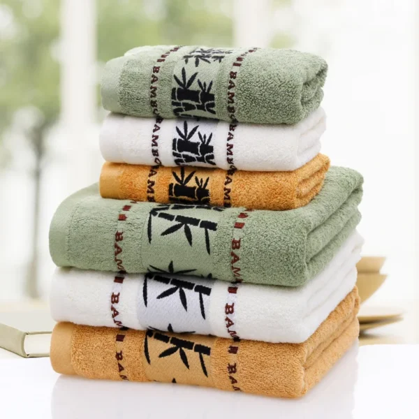 2 Stück Handtuch-Sets aus Bambusfaser, Bad-Handgesichtshandtücher, 34 x 34 cm, 35 x 75 cm, 70 x 140 cm, Handtuch, personalisierte Sport-Geschenk-Handtücher, Ska 6
