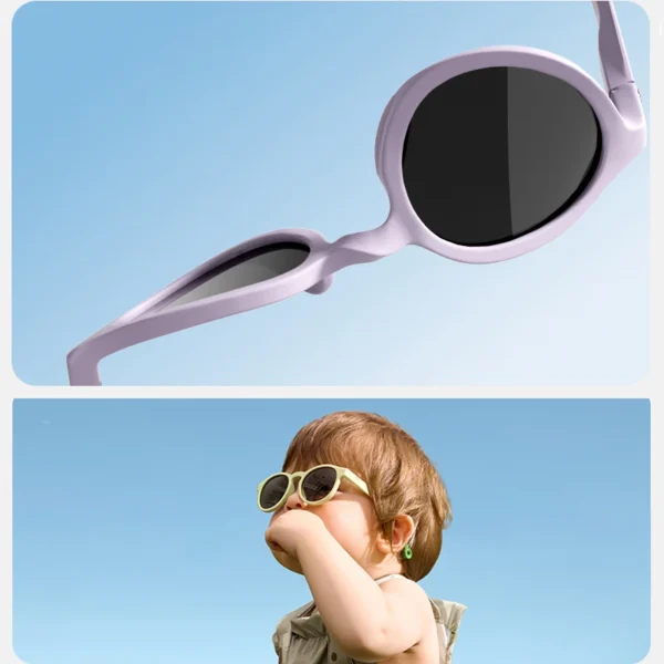 Polarisierte Baby-Sonnenbrille, TPEE, flexibler Rahmen, UV400-Schutzbrille, Outdoor-Brille für Kleinkinder von 0–36 Monaten 6