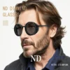 Nd Filter Einstellbare Sonnenbrille Vintage Runde Punk ND9-geschwindigkeit Polarisierte Dimmen Sonnenbrille Männer Frauen Luxus SonnenbrillePolarisierte 6
