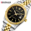 Reginald Uhren Männer Diamant Business Uhr Silber Gold Stahl Auto Datum Quarz Handgelenk Uhren Für Männer Reloj Hombre Montre Homme 6