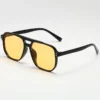 Frauen Männer quadratische Sonnenbrille Retro Polygon Sonnenbrille weibliche schwarze Vintage Mode Damen Oculos de Sol Doppels trahl Brille