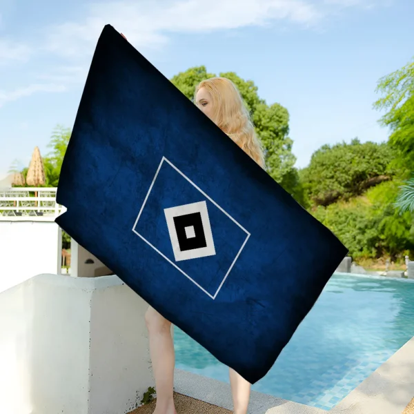 H-Hamburger SV Team Strandtuch für Kinder, personalisiertes Badetuch, Pooltuch, Urlaubsgeschenk, Picknicktuch, Party-Geschenk 2