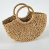 Frauen Neue Imitation Stroh Handtaschen Frau Handarbeit Gewebt Korb Rattan Handtasche Für Femme Damen Einfache Alle-Spiel Handtasche 3