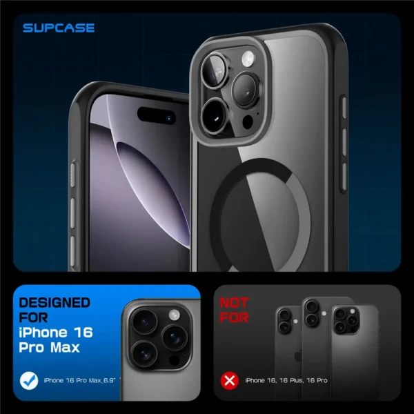 For iPhone 16 Pro Max Case mit Kameras teuerung Capture Button Suppcase Ab Mag schlanke stoß feste magnetische Magsafe Handy hülle Abdeckung 3