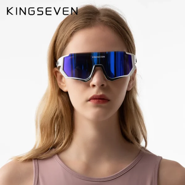 KINGSEVEN Radfahren Sonnenbrille Männer Frauen Mtb Fahrrad Brille UV400 Polarisierte Angeln Schutz Brillen Photochrome Fahrrad Brille 4