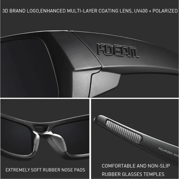 Neue kdeam Marke Design polarisierte Sonnenbrille für Männer Outdoor-Sport Sonnenbrille Mode coole Frauen bunte Sonnenbrillen Brillen uv400 4