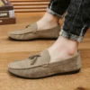 Mode Männer Casual Schuhe Wildleder Atmungsaktive Komfort Slip-on Herren Fahren Schuhe Luxus Marke Männer Müßiggänger Herren Faul Schuhe mokassins