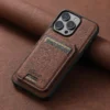 SUTENI Brieftasche Telefon Fall Karte Halter Leder Magnetische Tasche Abdeckung Für Drahtlose Aufladen Für iPhone 12 13 14 16 ProMax 15Plus 2