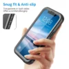 SPORTLINK Wasserdichte Hülle für iPhone 14, 11, 12, 13, 15, 16 Pro Max, Schwimmen, Tauchen, mit Riemen, Ganzkörper-Bildschirm-Kameraschutz 4
