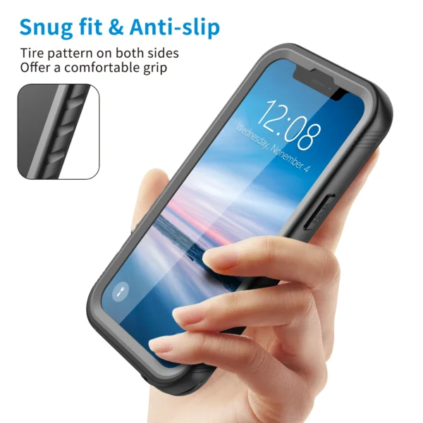 SPORTLINK Wasserdichte Hülle für iPhone 14, 11, 12, 13, 15, 16 Pro Max, Schwimmen, Tauchen, mit Riemen, Ganzkörper-Bildschirm-Kameraschutz 4