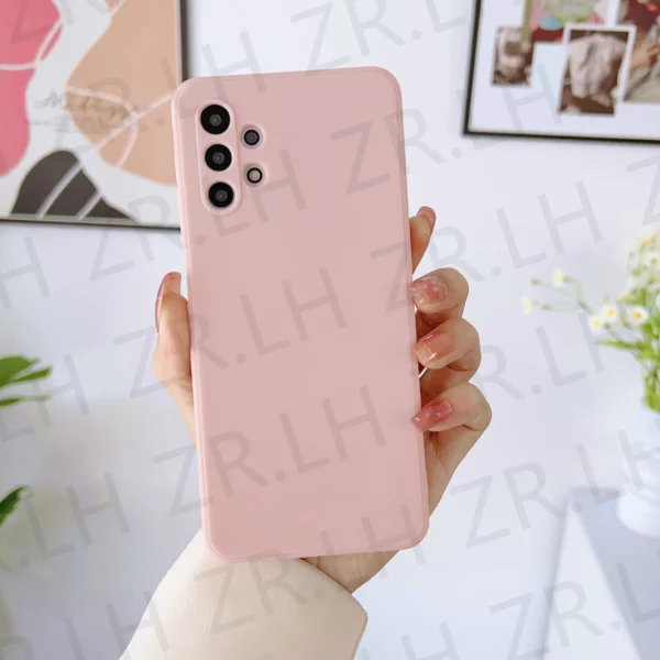 Bunte dünne weiche Silikon hülle für Samsung Galaxy S24 S23 Fe S22 S21 A55 A54 A55 A53 A52 A51 A13 Candy Cover Kameras chutz 3
