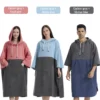 Schnellt rocknende Badet ücher Pool wechsel Robe Schnellt rockn ender Poncho Surfen Tauchen Kapuzen handtuch Strand umhang wind dicht und warm