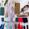 Flüssige Silikon Lanyard Telefon hülle für Samsung Galaxy A55 A35 A15 S24 S23 S22 Ultra S21fe A51 A52 A53 A13 A14 A34 A54 Seil abdeckung