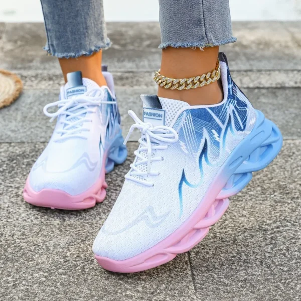 Frauen Casual Sport Schuhe Atmungsaktive Leichte Turnschuhe Anti-slip Wohnungen Laufen Outdoor Wanderschuhe Weibliche Vulkanisierte Schuhe 2