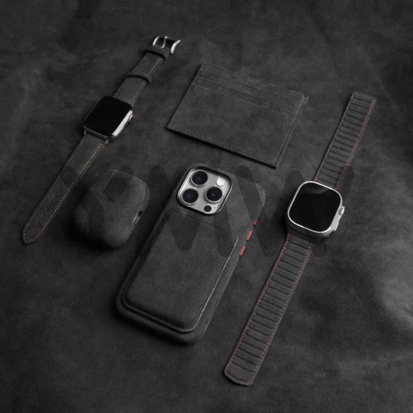 Magnetische ALCANTARA Hülle für iPhone 16 Pro Max 15 14 13 12 Mini Luxus Kunstleder Supercar Wildleder Handyhüllen Cover 4