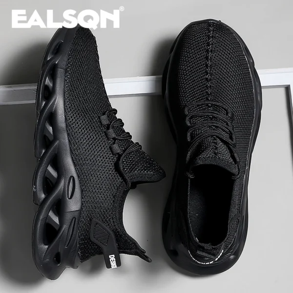 Männer Sport Laufen Schwarz Jogging Schuhe Casual Turnschuhe Braun Outdoor Atmungsaktive Mesh Frauen Licht Stoßdämpfung Schwarz Tennis 4