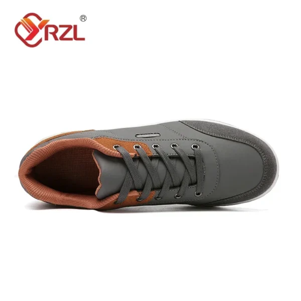 YRZL Männer Schuhe Frühling Herbst Wasserdichte Wanderschuhe Freizeit Männliche Leder Sport Schuhe Rutschfeste Schuhe Tennis für Männer 5