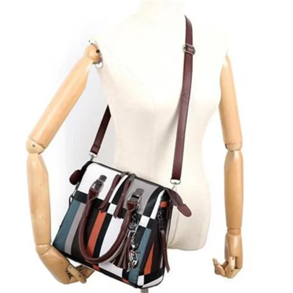 Luxushandtaschen, karierte Damentaschen, Designer-Quasten-Geldbörsen-Handtaschen, Set 4-teilige Tasche, zusammengesetzte Messenger-Damentasche 3