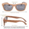 SHINU Damen-Sonnenbrille, polarisiert, Naturholz, Sonnenbrille, Damen, Outdoor-Sonnenbrille, Designer-Luxus, 2024, Sonnenbrille, Holz, Frau 2