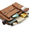 PU Umhängetasche Herren Handtasche Herren Casual Bag Businesstasche Große Kapazität Schulter Umhängetasche 3